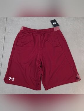 Under Armour Men's Cardinal Red Athletic Shorts